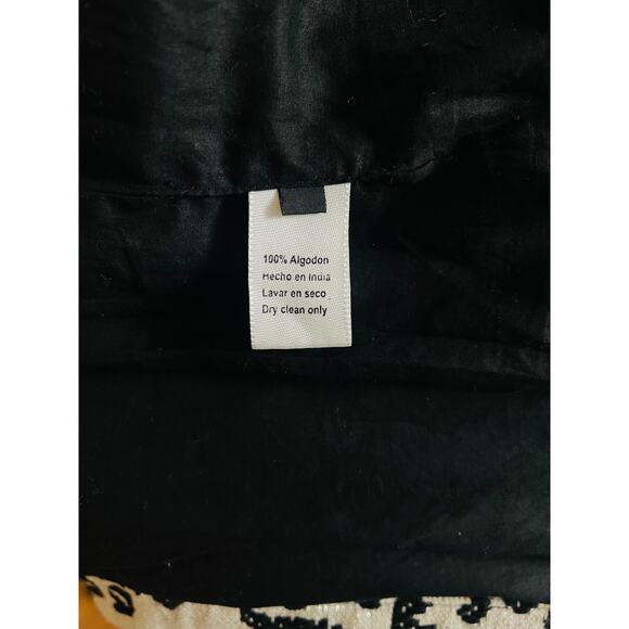 Wardrobe of Dreams Shiva Bomber Jacket Black and White Size S 100% Cotton - Picture 11 of 13